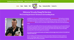 Desktop Screenshot of luckydawgsalongrooming.com